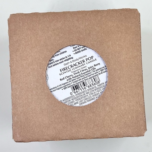 Bath & Body Works Firecracker Pop 3-Wick Candle. NIB. - Picture 2 of 2